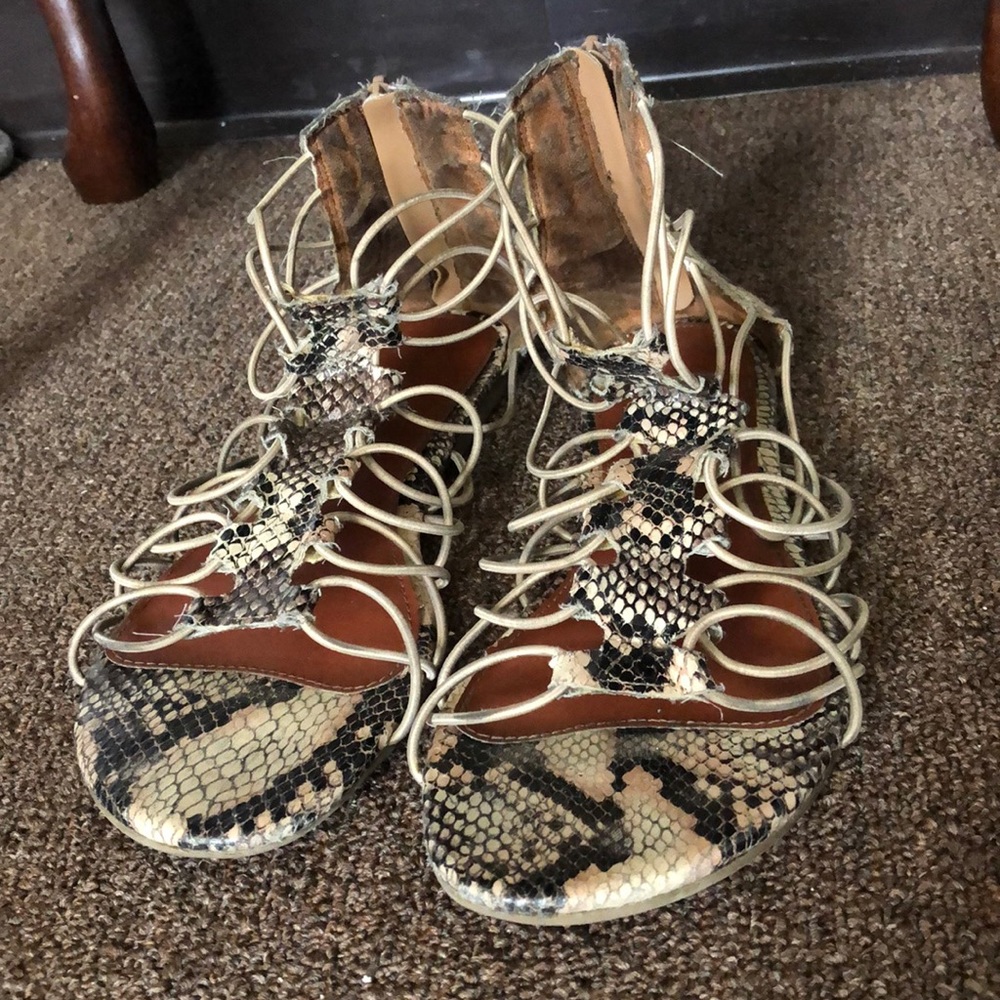 Snakeskin Sandals